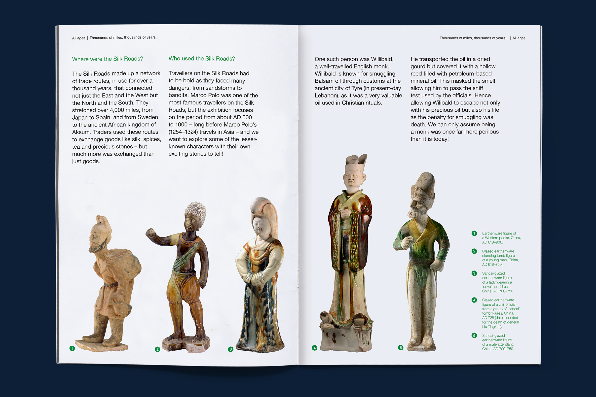 Top-down photo an inside spread